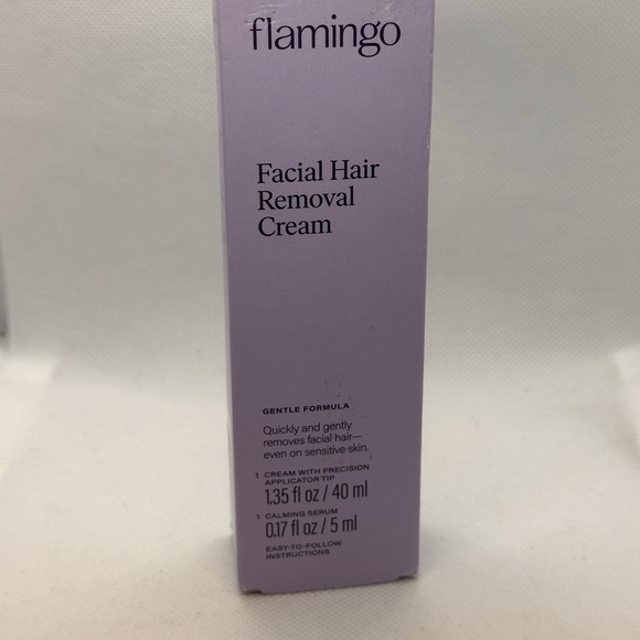 Flamingo Urban Other - Flamingo Facial Hair Removal Cream 1.35 fl.oz w‎ Calming Serum 0.17 fl.oz